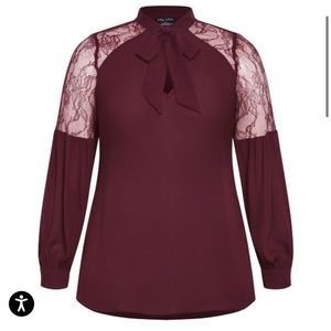 Lacy City Chic high low top